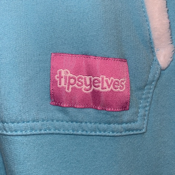 TipsyElves size Med rainbow 🌈 Unicorn 🦄 onesie, zippers and pockets - Picture 6 of 15